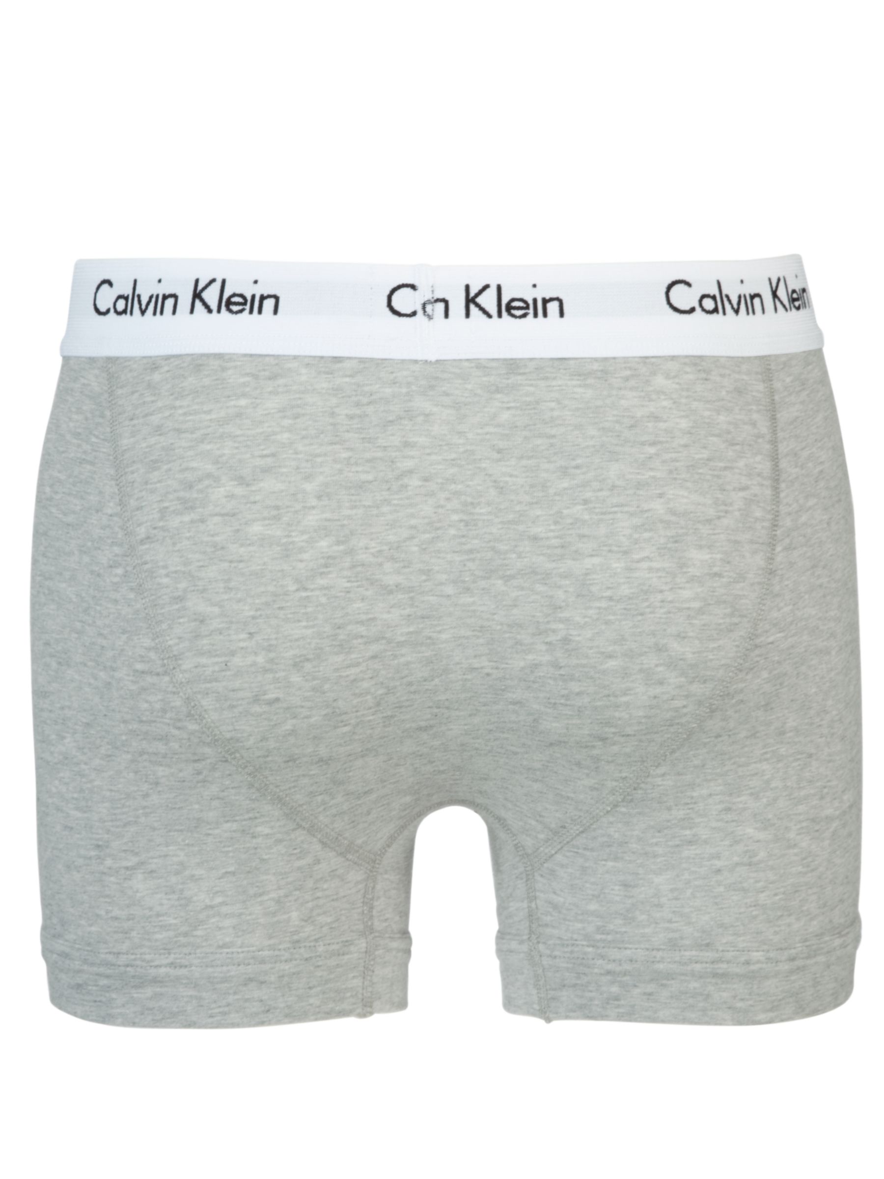 Buy Calvin Klein Underwear Cotton Stretch Trunks, Pack of 3, White/Grey ...