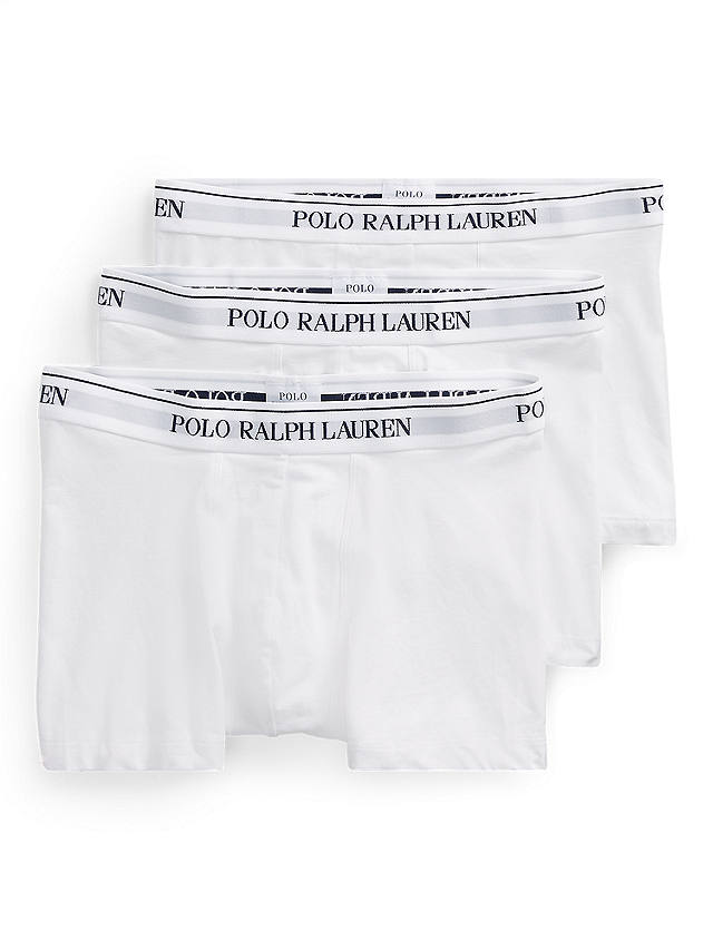 Polo Ralph Lauren Cotton Trunks, Pack of 3, White