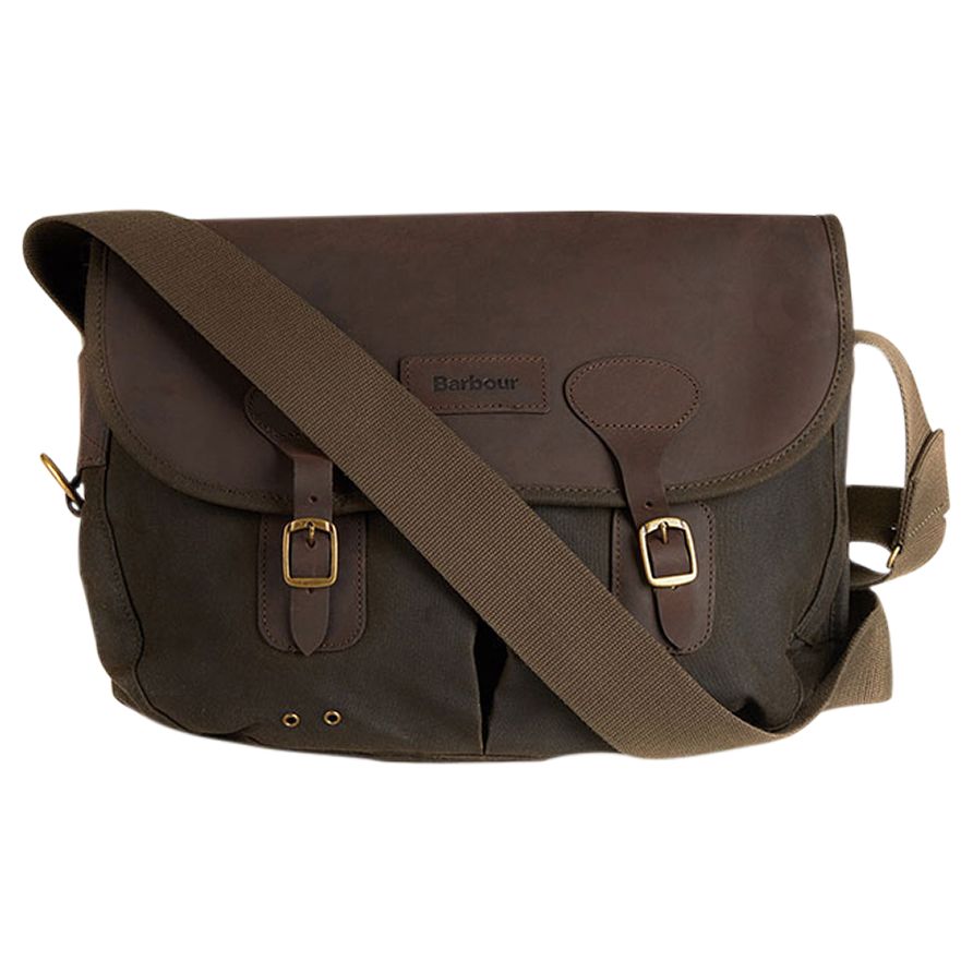 Buy Barbour Waxed Cotton Bag, Brown , One size | John Lewis