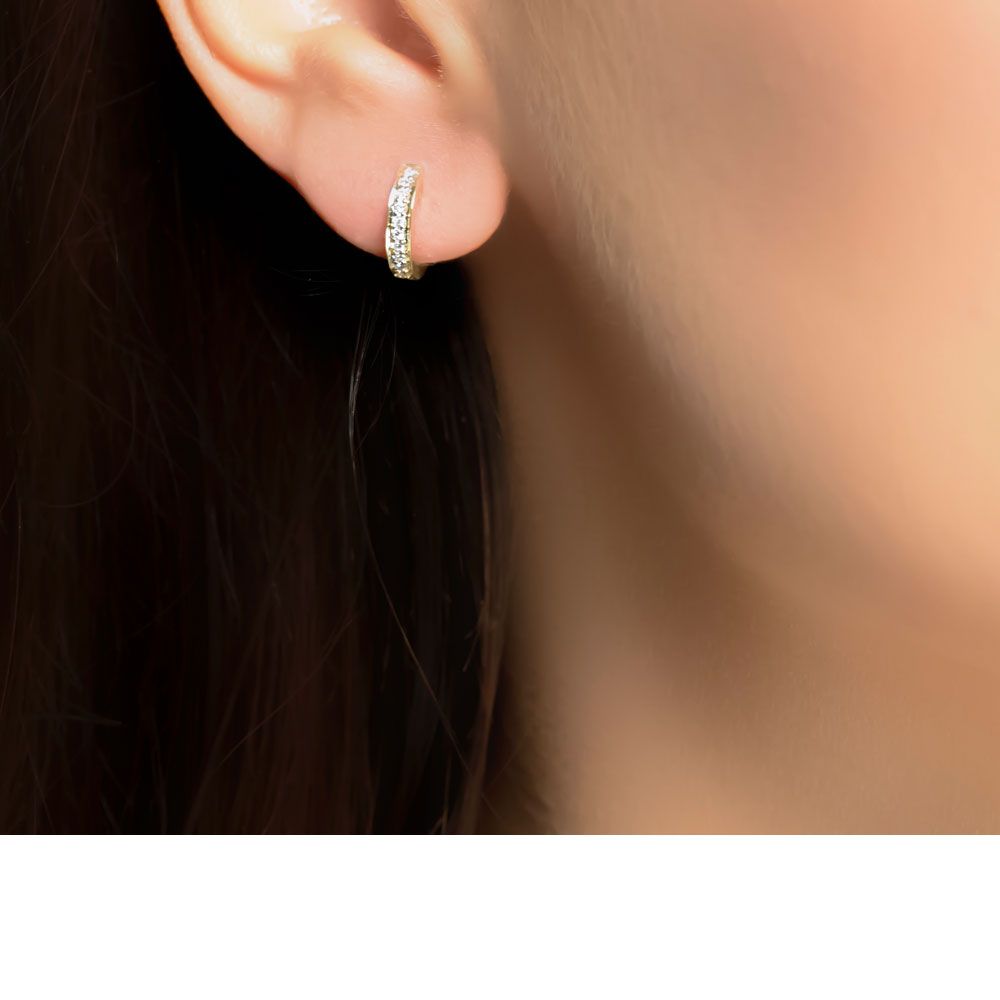 Buy London Road 9ct Gold Diamond Hoop Earrings Online at johnlewis.com