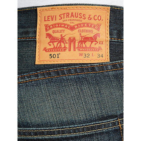 Buy Levi’s 501 Original Straight Jeans, Dusty Black | John Lewis