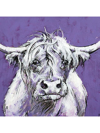 Bull On Purple Print