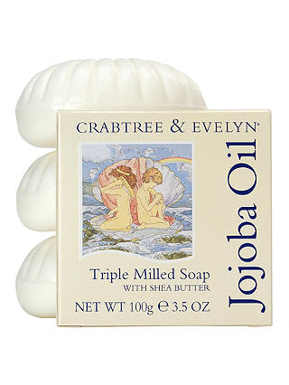 Crabtree & Evelyn Jojoba Oil Triple Milled Soap, 3 x 100g