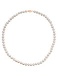 A B Davis Freshwater Cultured Pearl Necklace, White