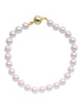 E.W Adams Cultured Pearls Knotted 7.5" Bracelet with Gold Clasp