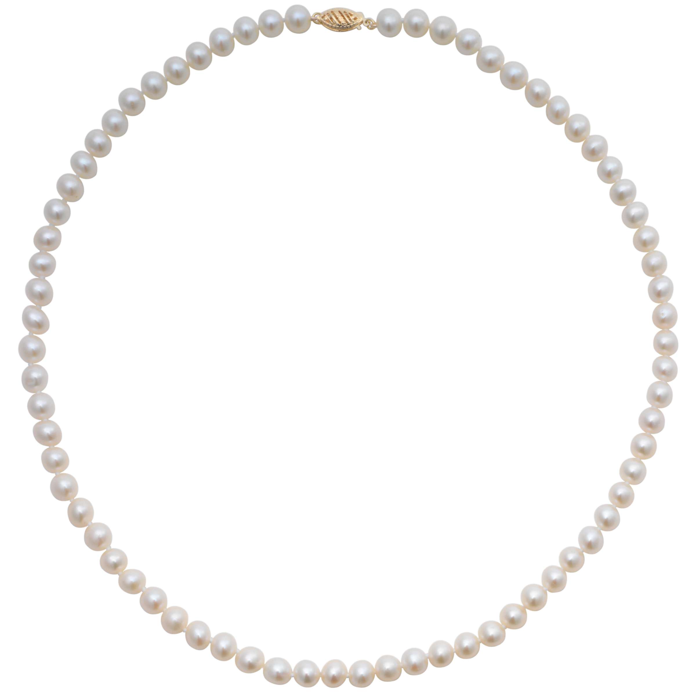 Buy A B Davis Freshwater Pearl Necklace, White Online at johnlewis.com