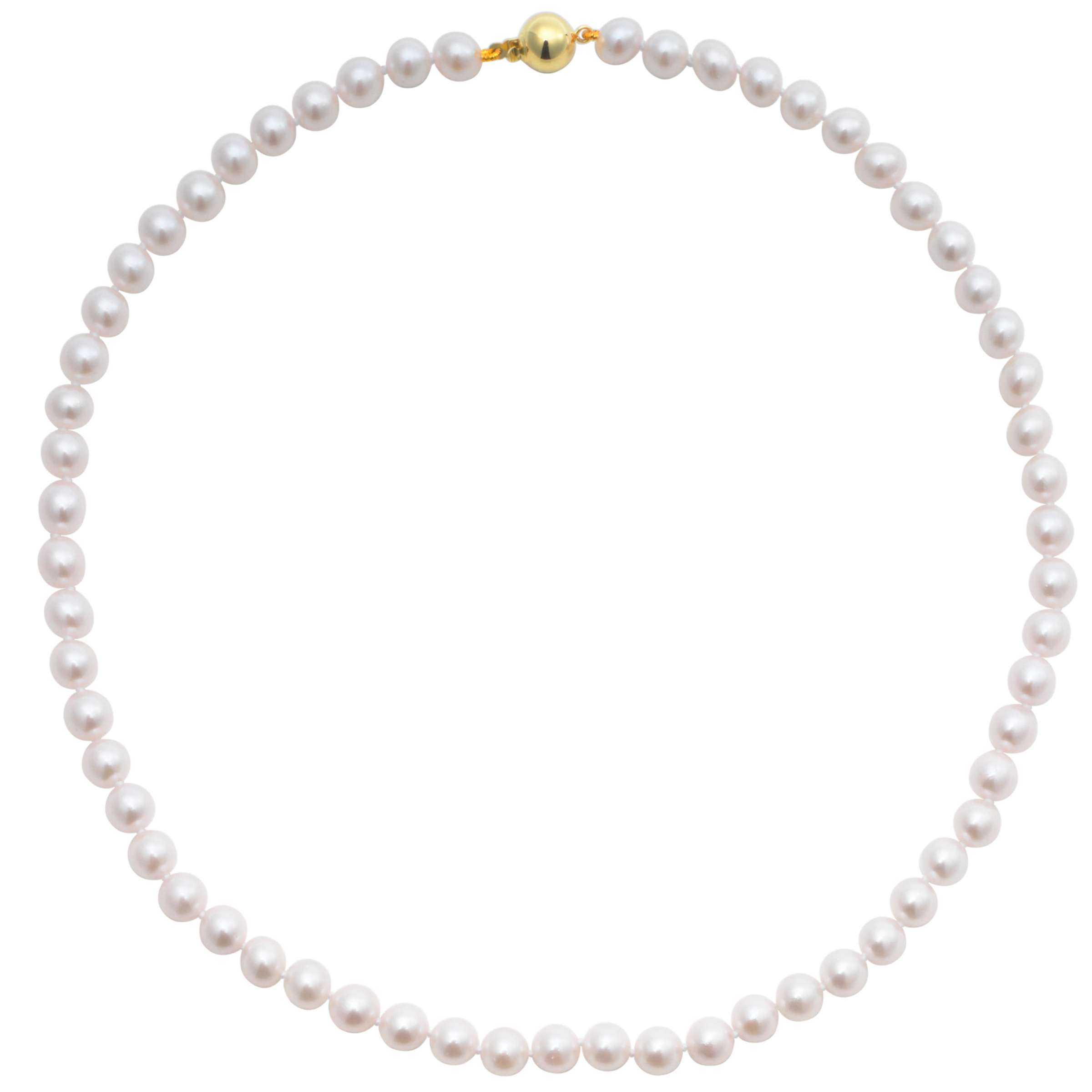 Buy A B Davis Cultured Pearl Necklace, White Online at johnlewis.com