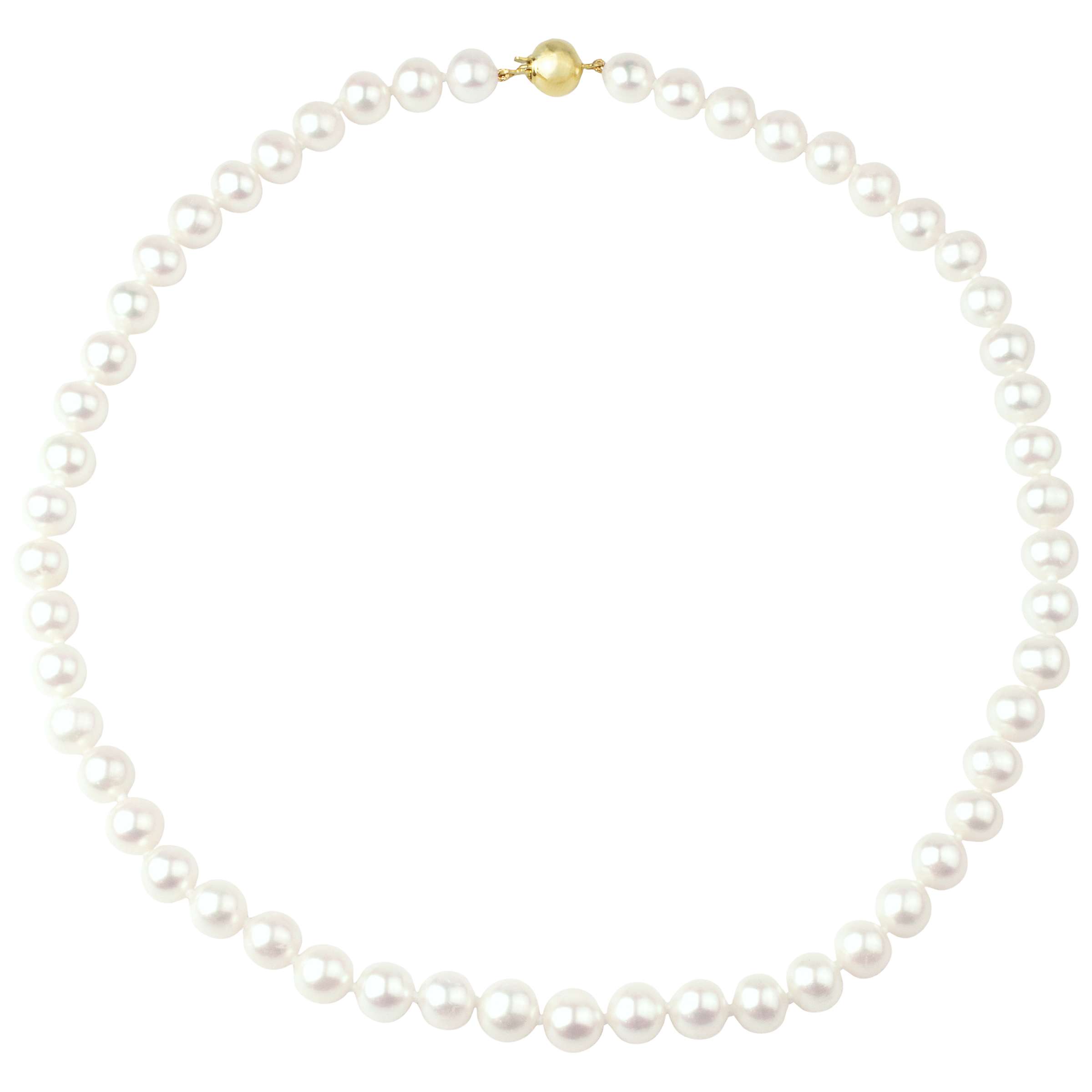 Buy A B Davis Freshwater Lustre Pearls Knotted 16" Necklace with Gold Clasp Online at johnlewis.com