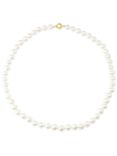 E.W Adams Freshwater Lustre Pearls Knotted 16" Necklace with Gold Clasp