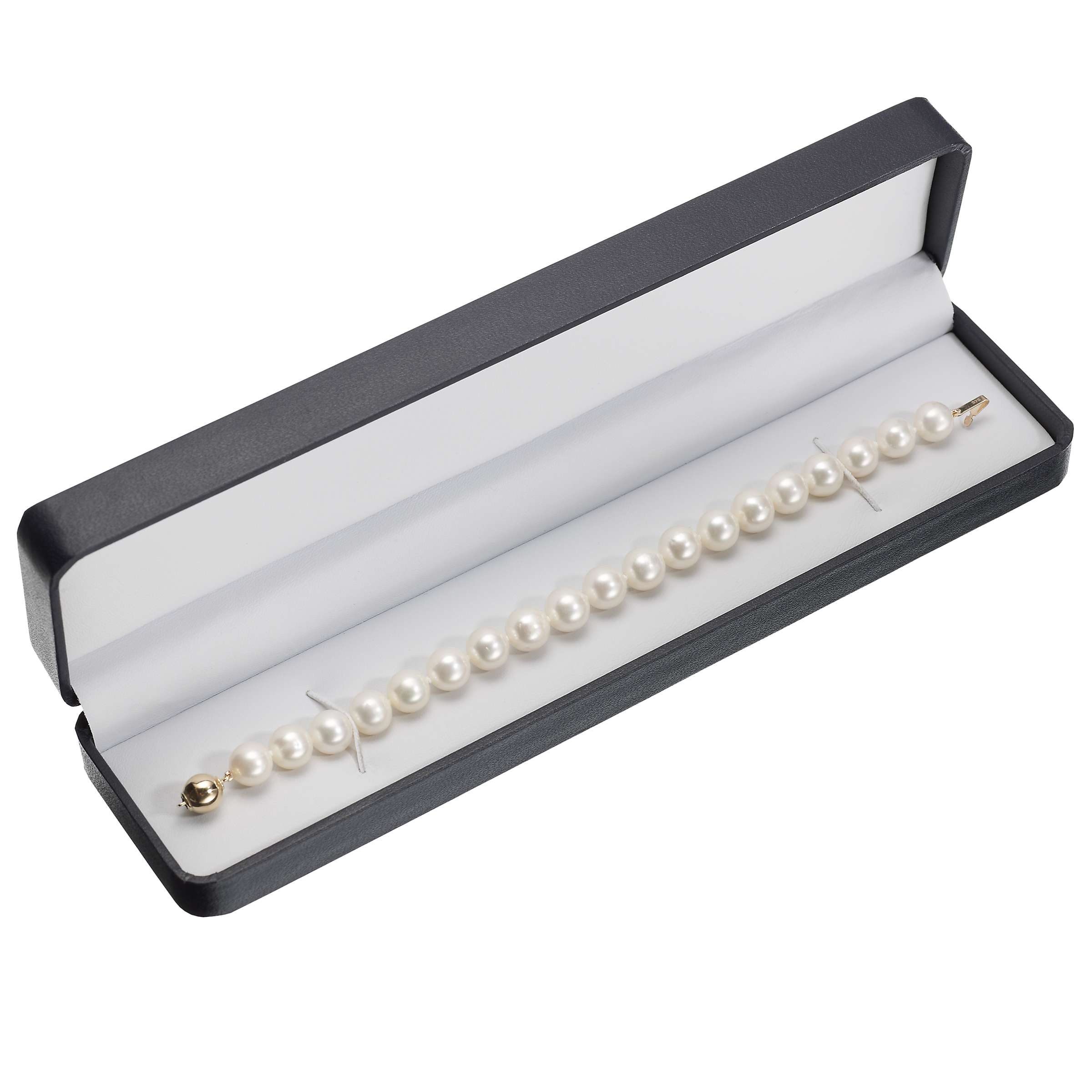 Buy A B Davis Freshwater Lustre Pearl Knotted 7.5" Bracelet with Gold Clasp Online at johnlewis.com