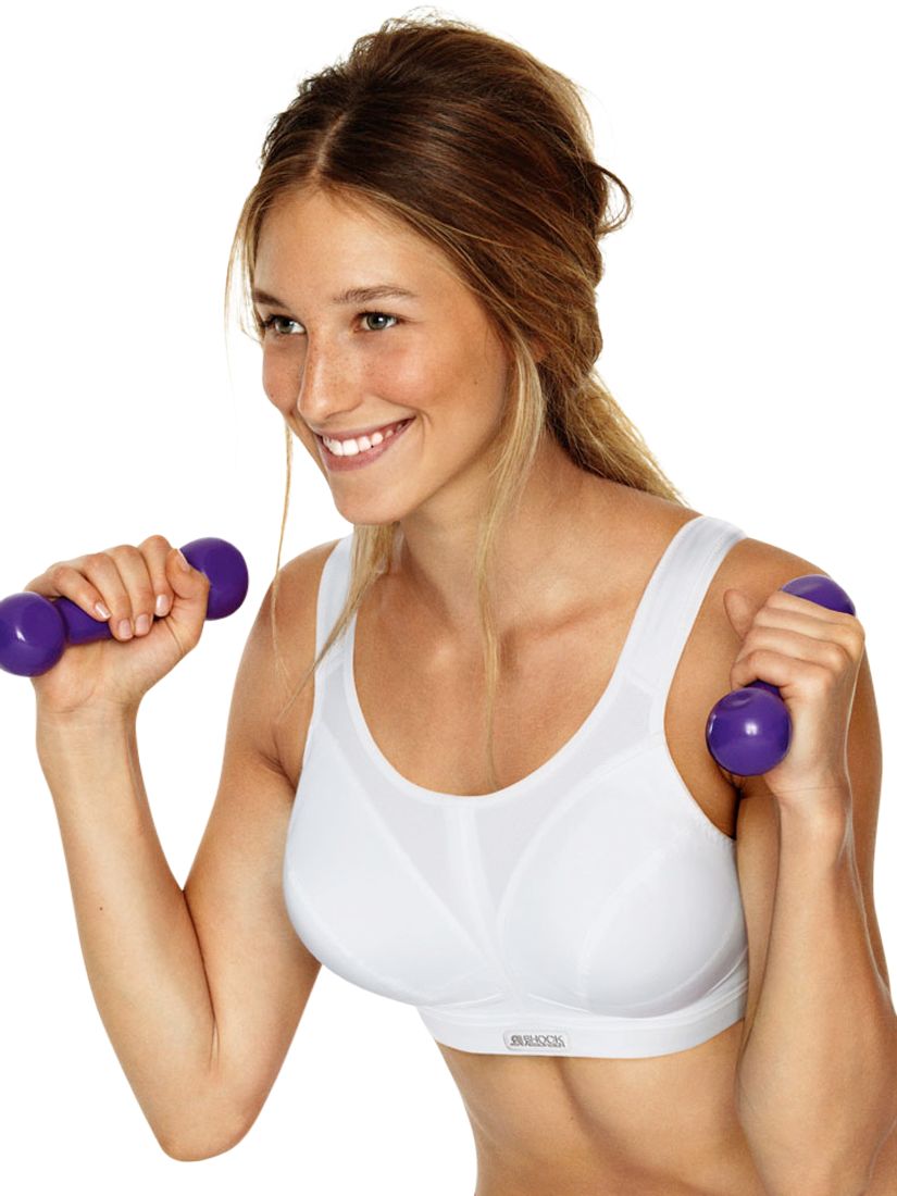 Shock Absorber Fuller Cup Sports Bra, White at John Lewis & Partners