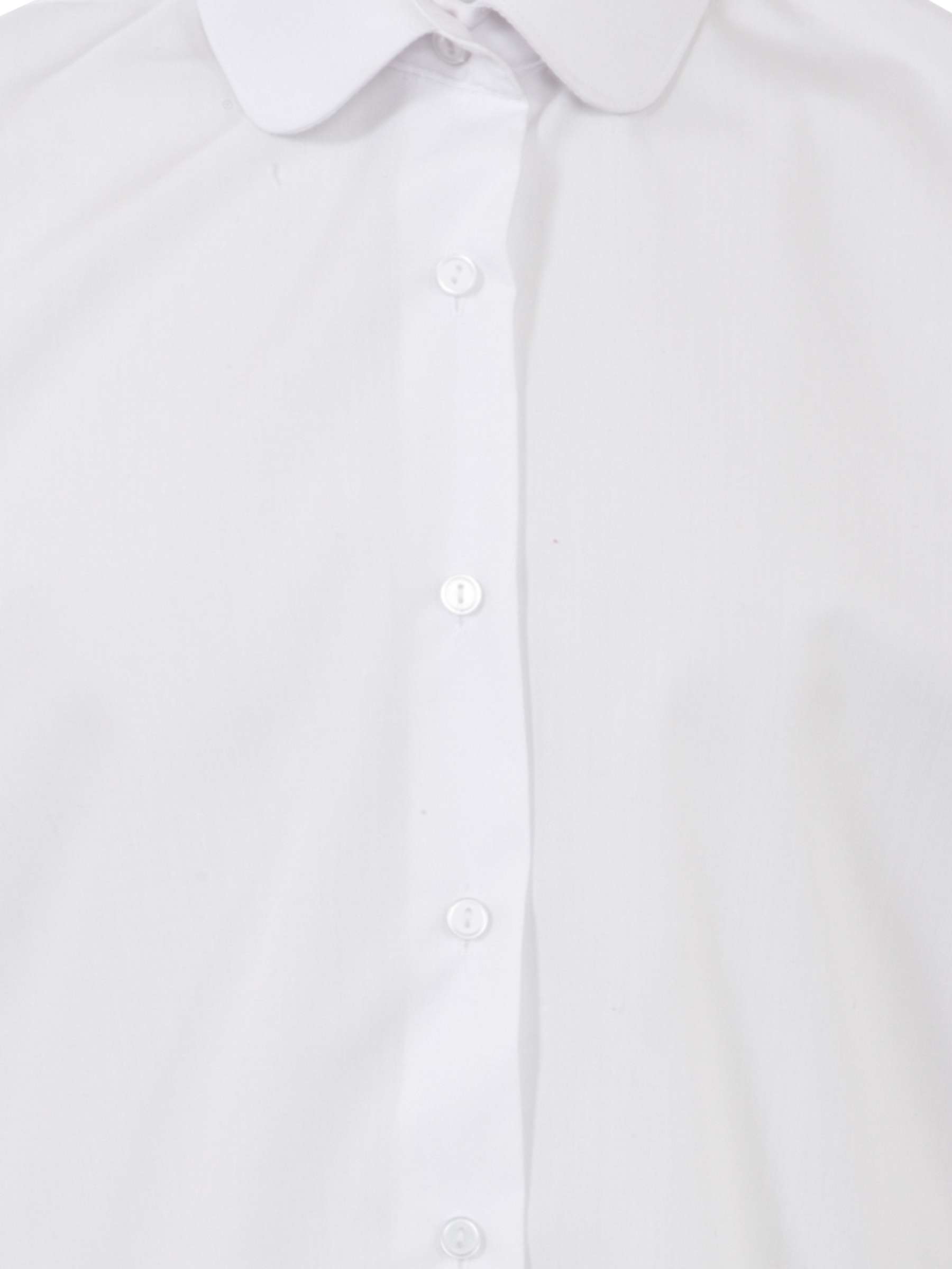 Buy Girls' School Round Collar Blouse, Pack of 2, White Online at johnlewis.com