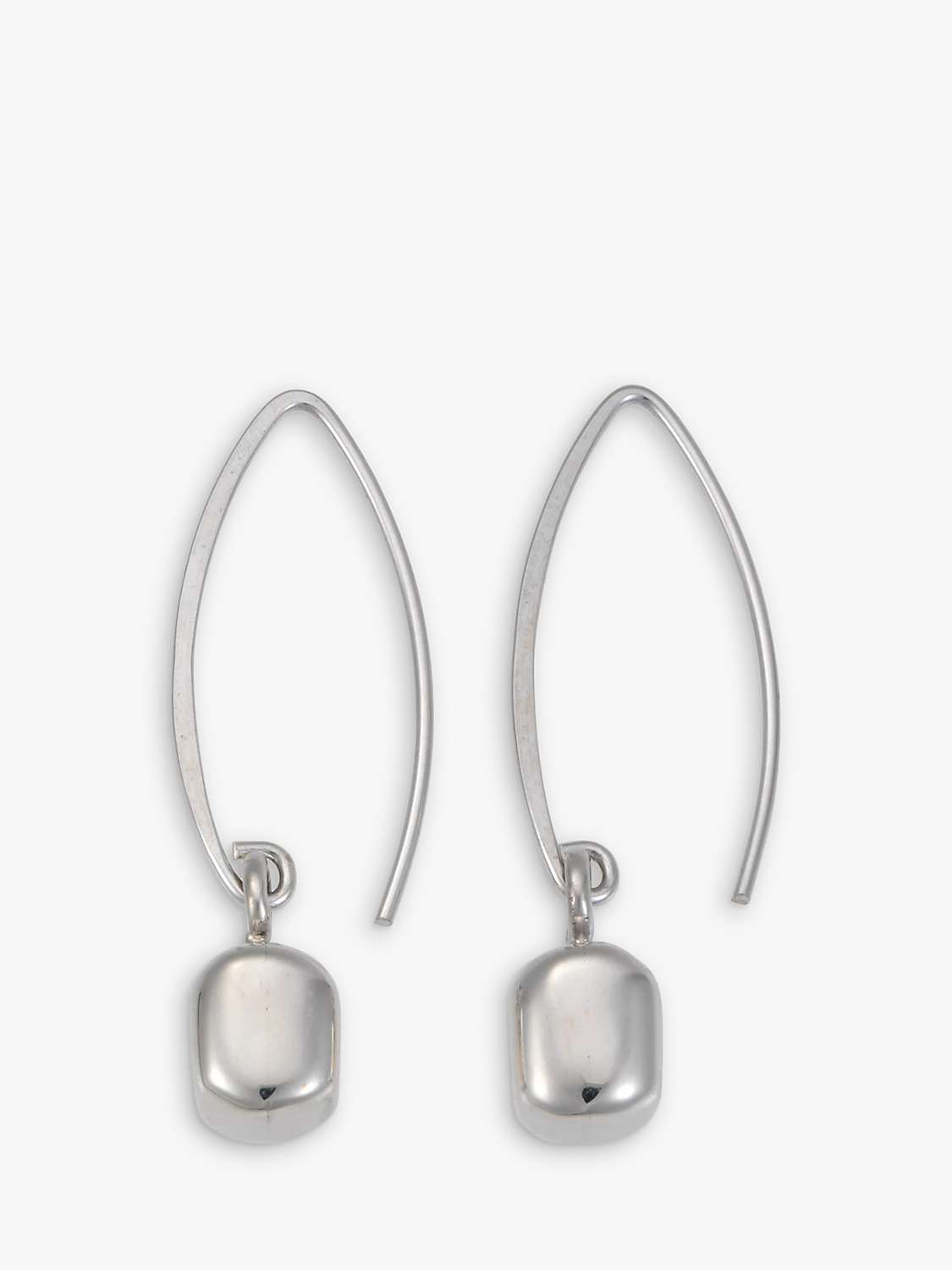 Buy Andea Silver Cube Wire Drop Earrings Online at johnlewis.com