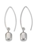 Andea Silver Cube Wire Drop Earrings