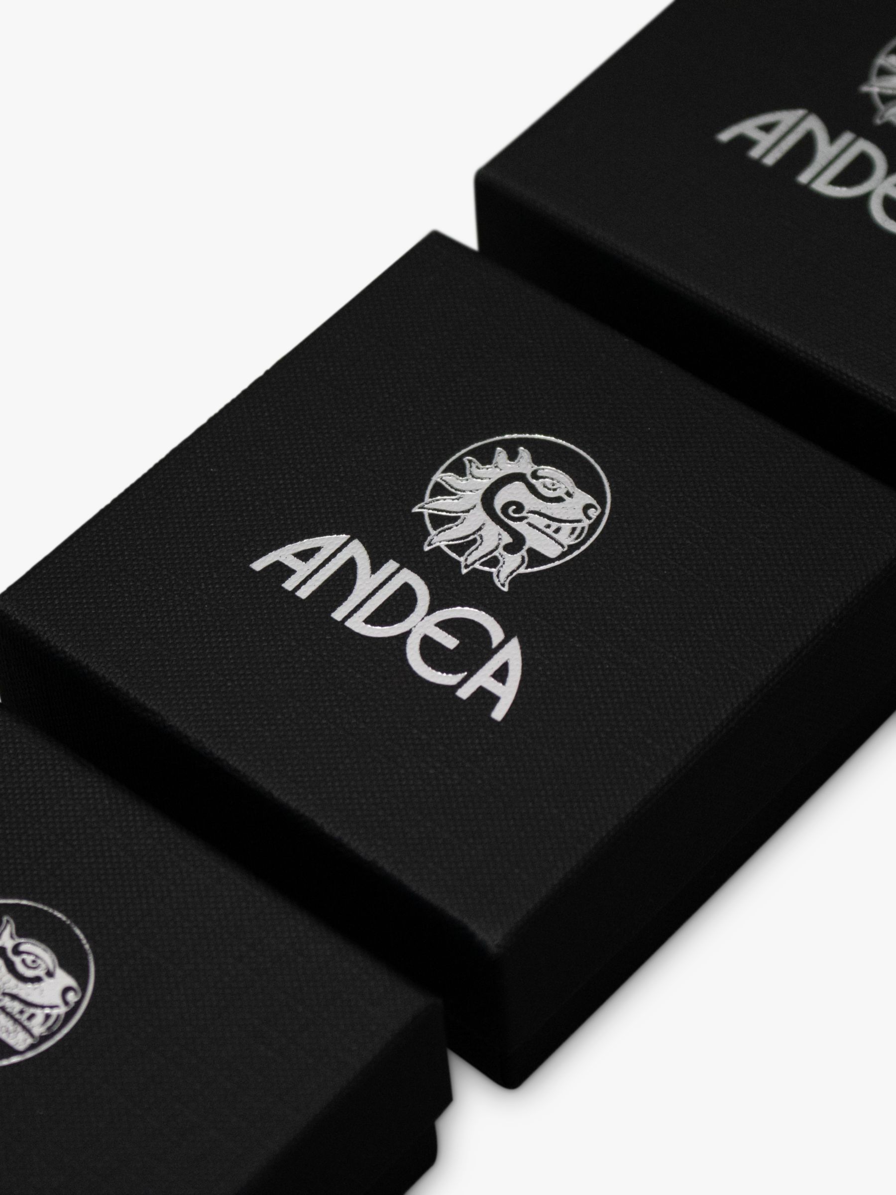 Buy Andea Silver Hammered Oval Link Bracelet Online at johnlewis.com