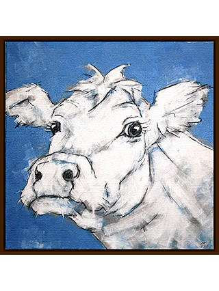 Nicola King - Cow On Blue