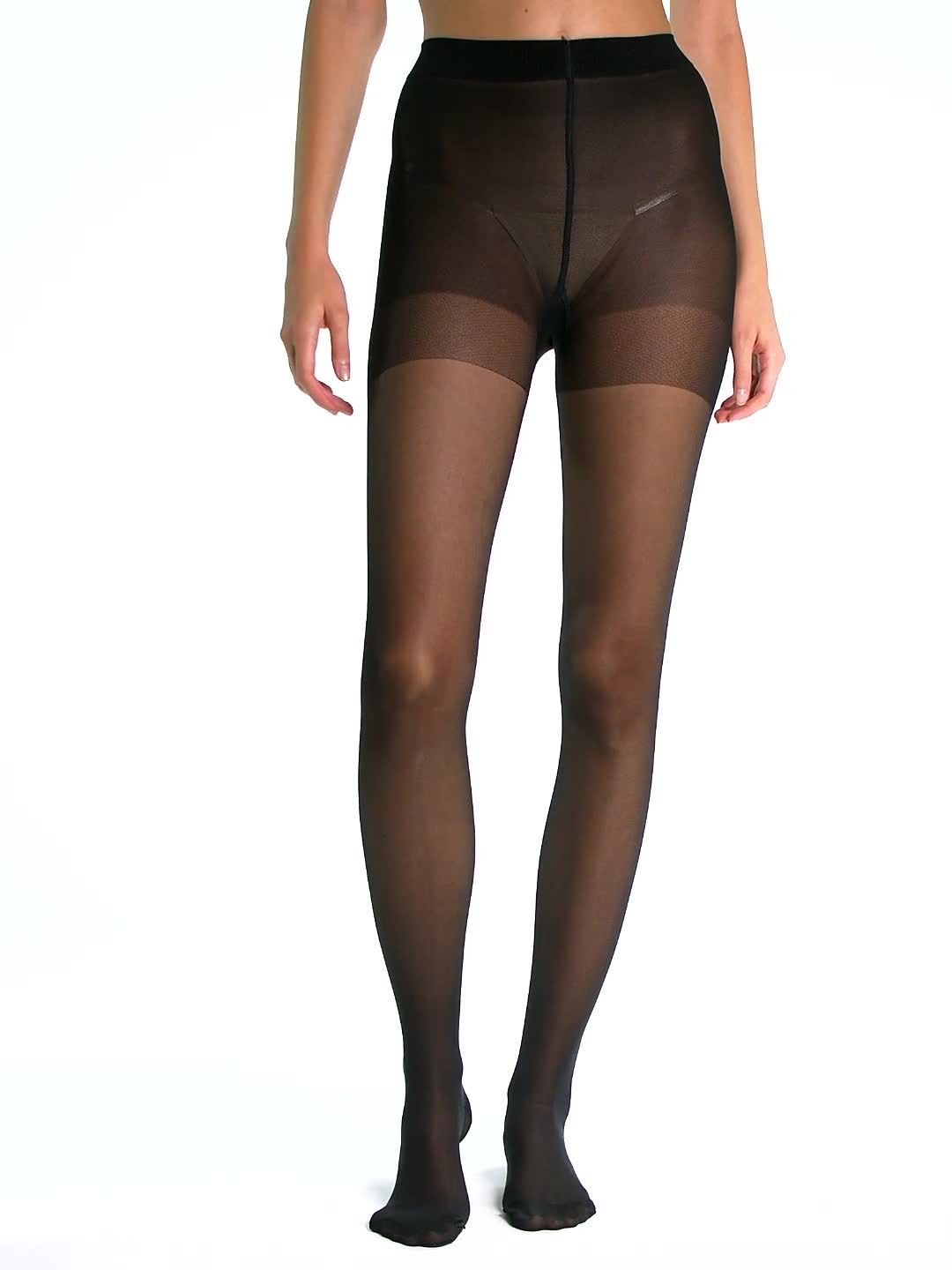 Wolford Miss W 30 Denier Absolute Leg Support Tights, Black, S