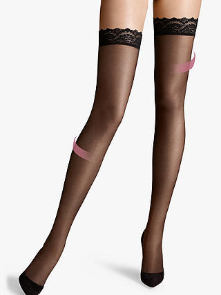 Wolford Miss W 30 Denier Absolute Leg Support Hold Ups, Black