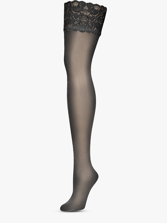 Wolford Satin Touch 20 Denier Stay Ups, Black