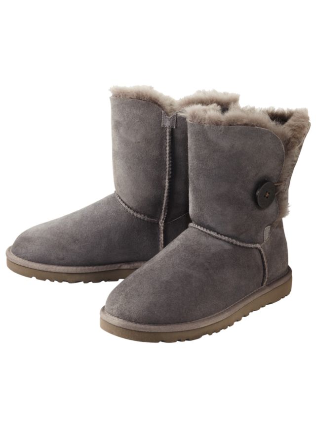 UGG B Button Short Boots, Grey, 3