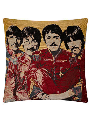 Andrew Martin Beatles Cushion, Yellow
