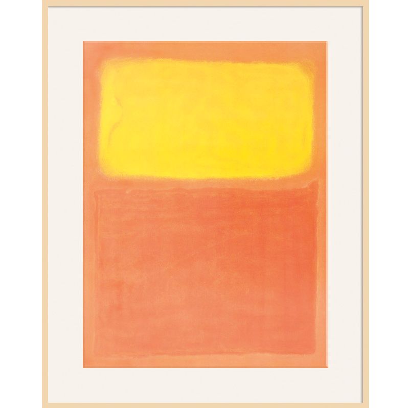 Rothko - Orange and Yellow Ash Wood Framed Print, 80 x 60cm