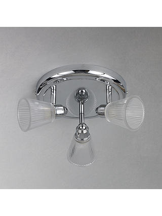 John Lewis & Partners Lucca 3 Spotlight Bathroom Ceiling Plate
