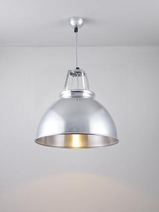 Original BTC Titan Ceiling Light, Size 3, Silver