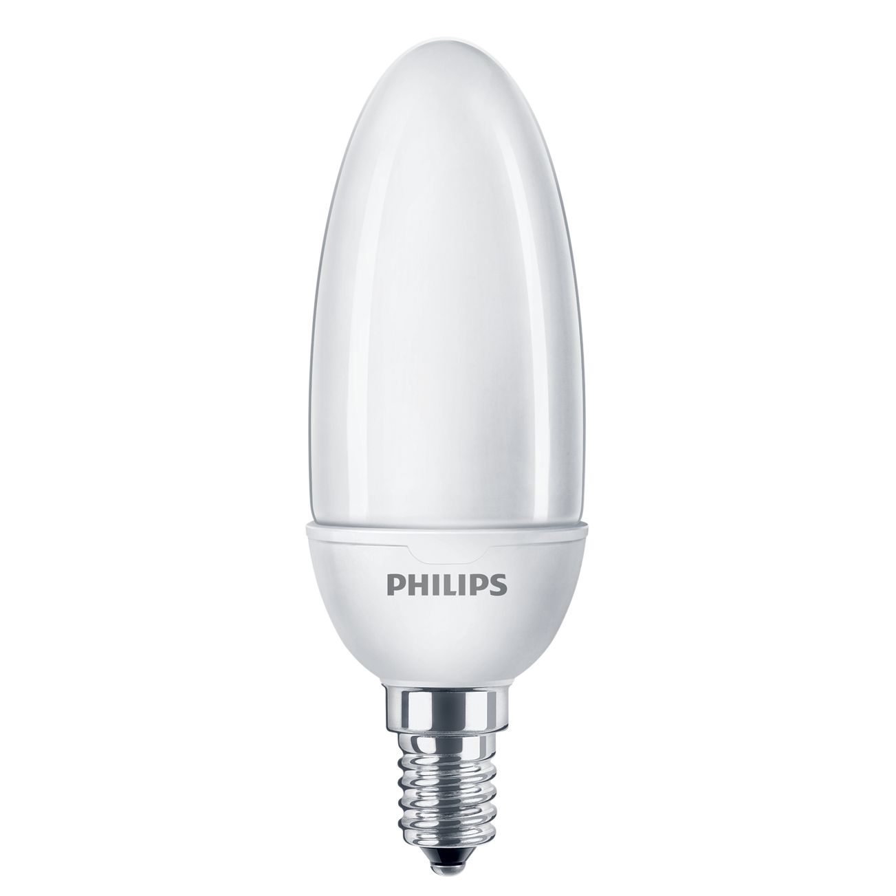 Philips 8W SES CFL Candle Bulb, Opal