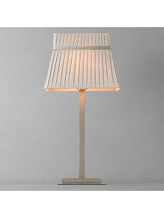 John Lewis & Partners Audrey Square Shade Table Lamp, Taupe