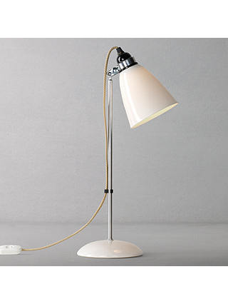 Original BTC Hector Medium Dome Desk Lamp, White/Satin