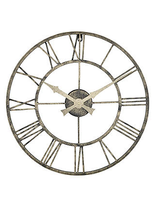 Lascelles Outdoor Clock, Dia.50cm, Metallic