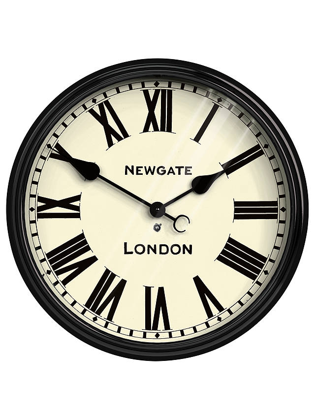 Wall Clocks Newgate Clocks Battersby Wall Clock, Dia.50cm, Black