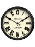 Newgate Clocks Battersby Wall Clock, Dia.50cm, Black