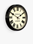 Newgate Clocks Battersby Roman Numeral Wall Clock, 50cm, Black