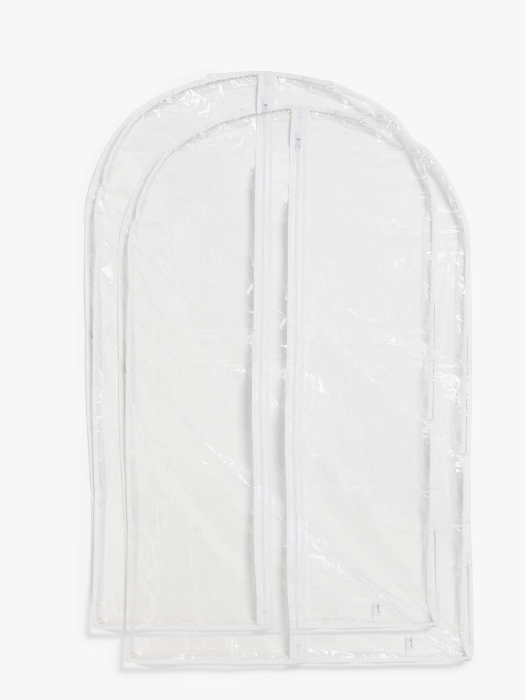 John Lewis Short Transparent Clothes Cover, Pack of 2