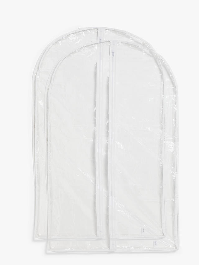 John Lewis & Partners Transparent Short Clothes Cover, Pack of 2