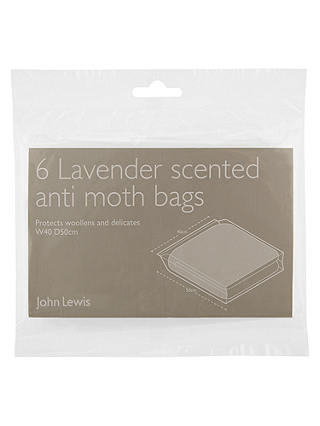 John Lewis & Partners Anti-Moth Sweater Bags, Pack of 6
