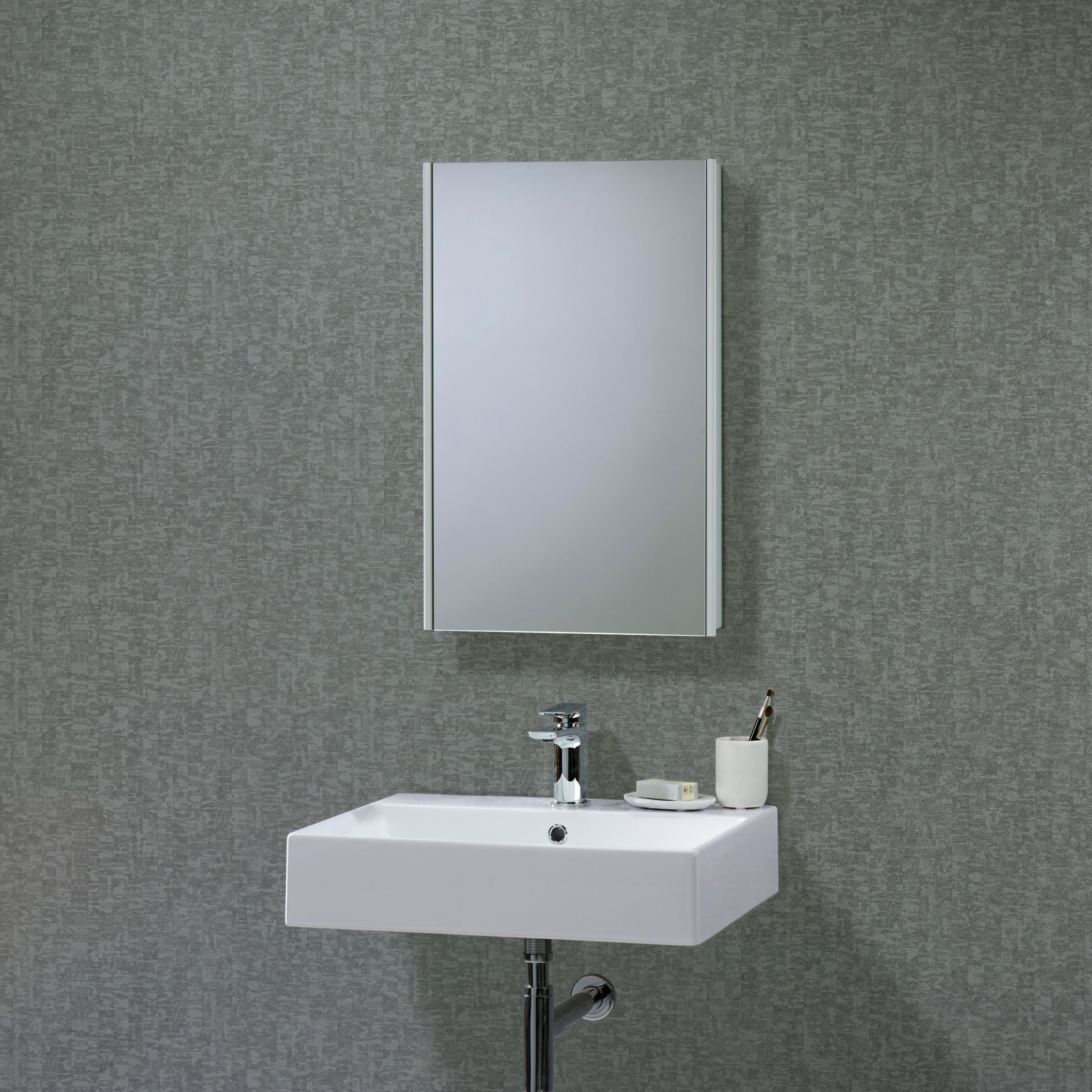 Roper Rhodes Limit Slimline Single Mirrored Bathroom Cabinet