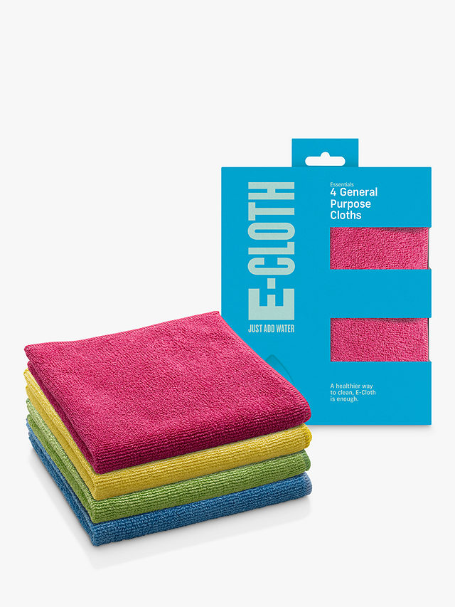 E-Cloth General Purpose Cloths, Pack of 4