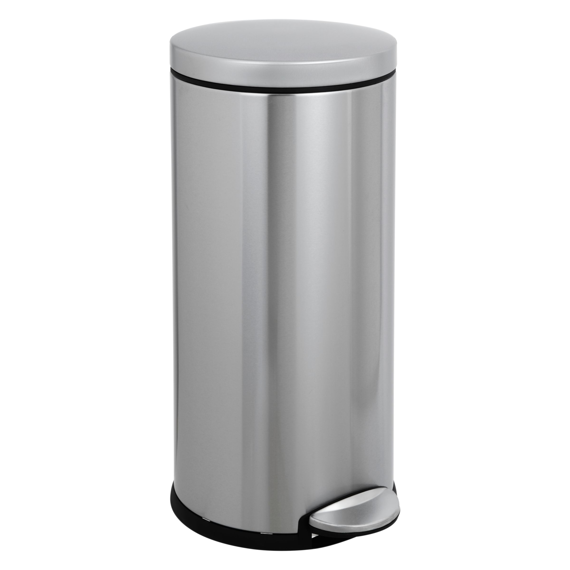 Syfinee Kitchen Pedal Bin with Stand Stainless Steel silver