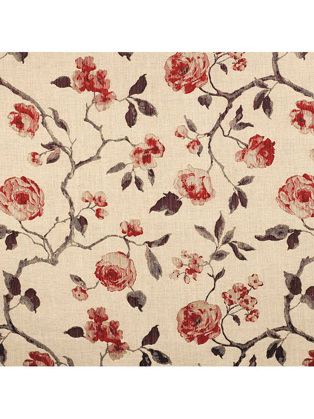 John Lewis & Partners Linen Rose Furnishing Fabric, Russet