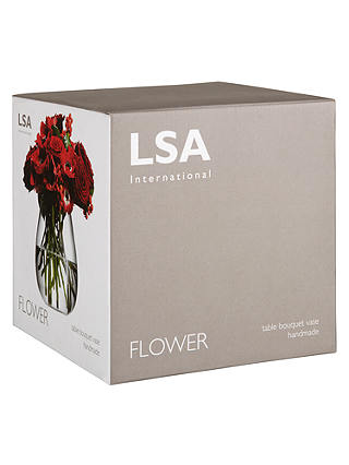 LSA International Flower Table Bouquet Vase, H17cm, Clear