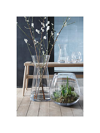 LSA International Flower Table Bouquet Vase, H17cm, Clear
