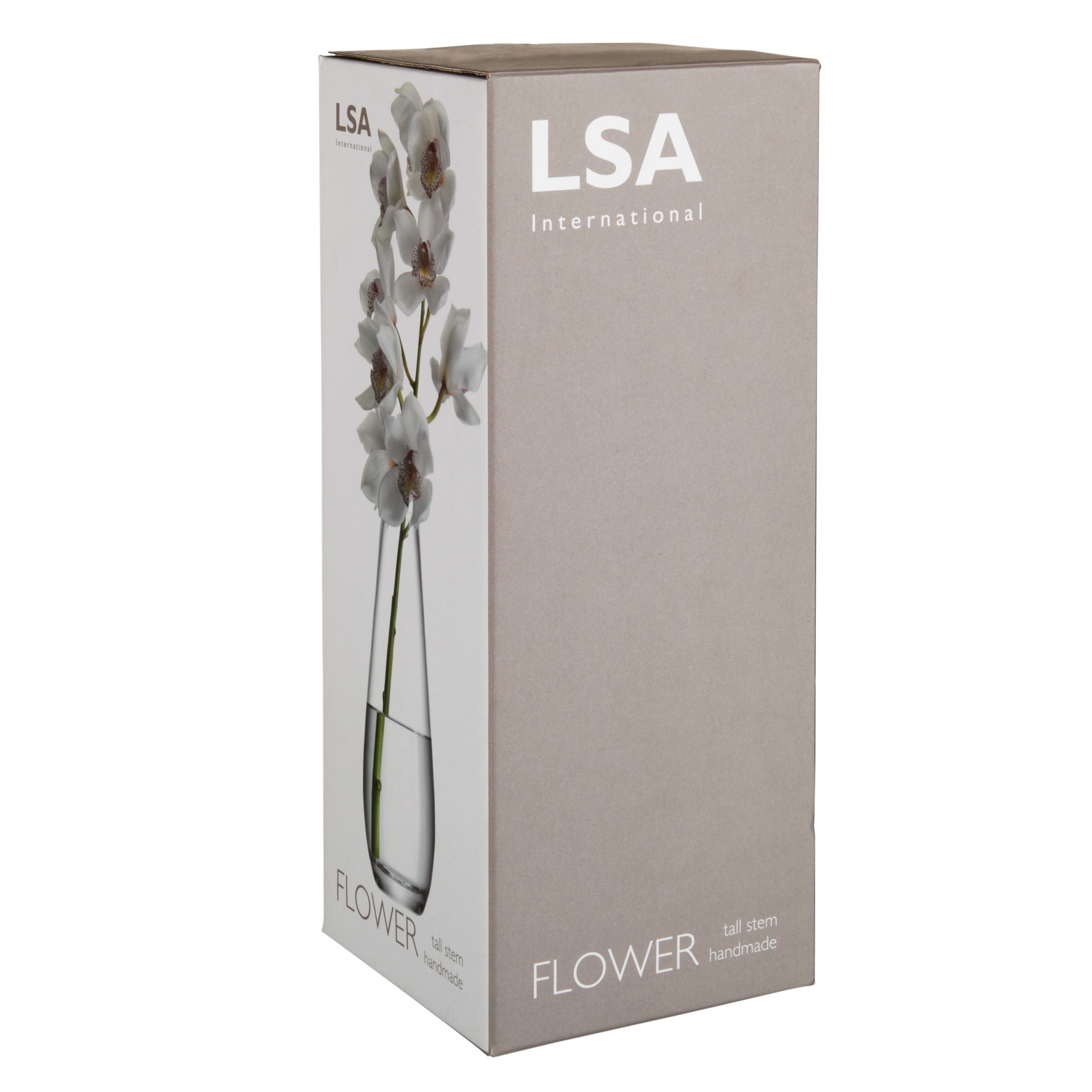 LSA Flower Clear Tall Stem Vase 29cm