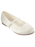 John Lewis & Partners Children's Fairy Mary Jane Bridesmaids' Shoes, Ivory