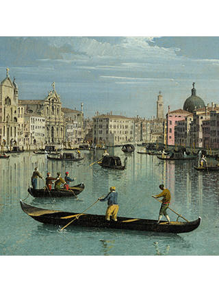 Canaletto - The Grand Canal Facing Santa Croce 1