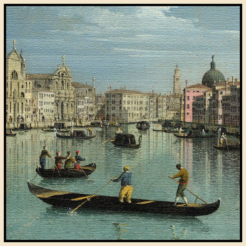 Canaletto- The Grand Canal Facing Santa Croce 1 review