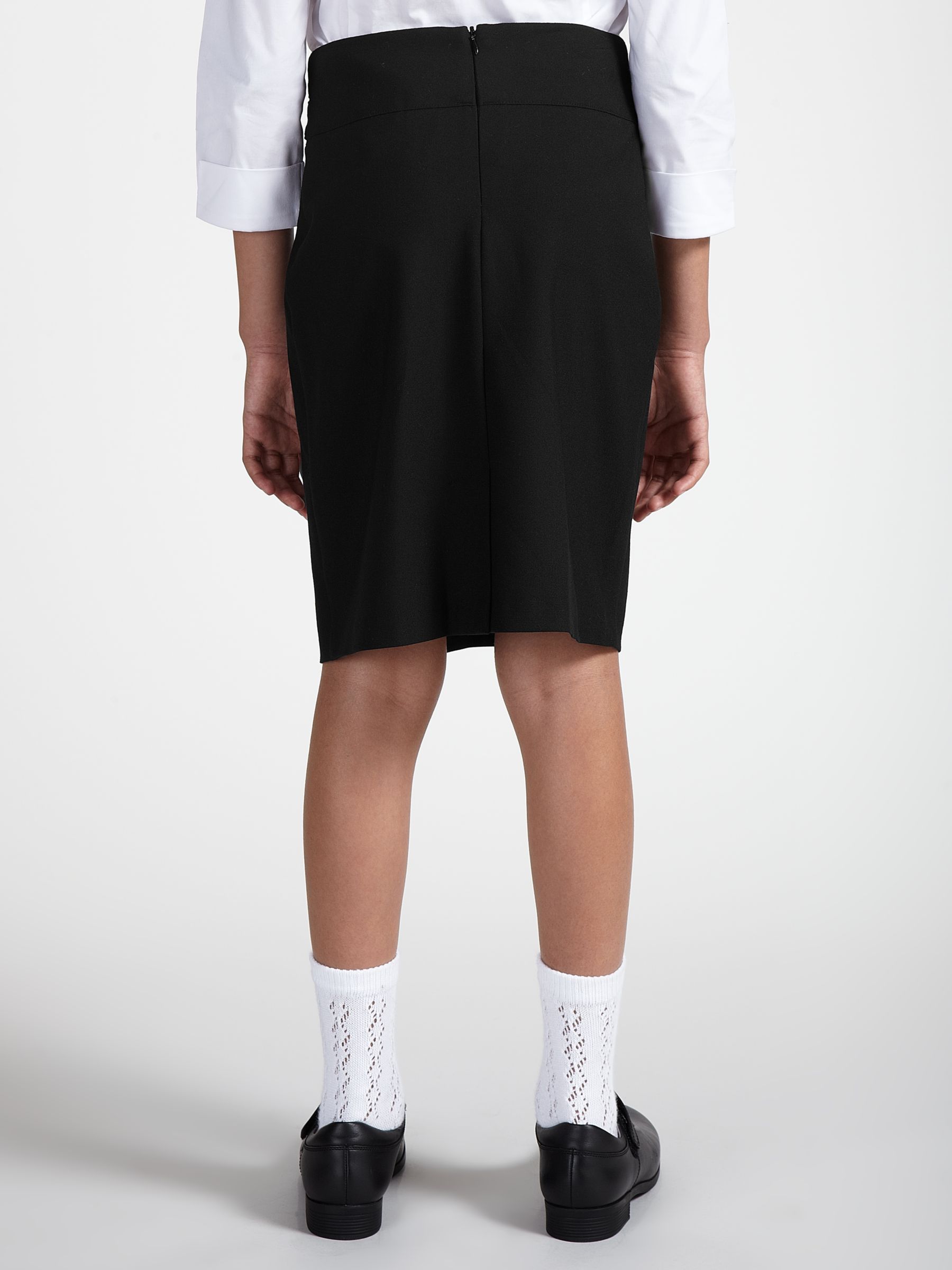 Buy John Lewis Girls' Pencil School Skirt, Black | John Lewis
