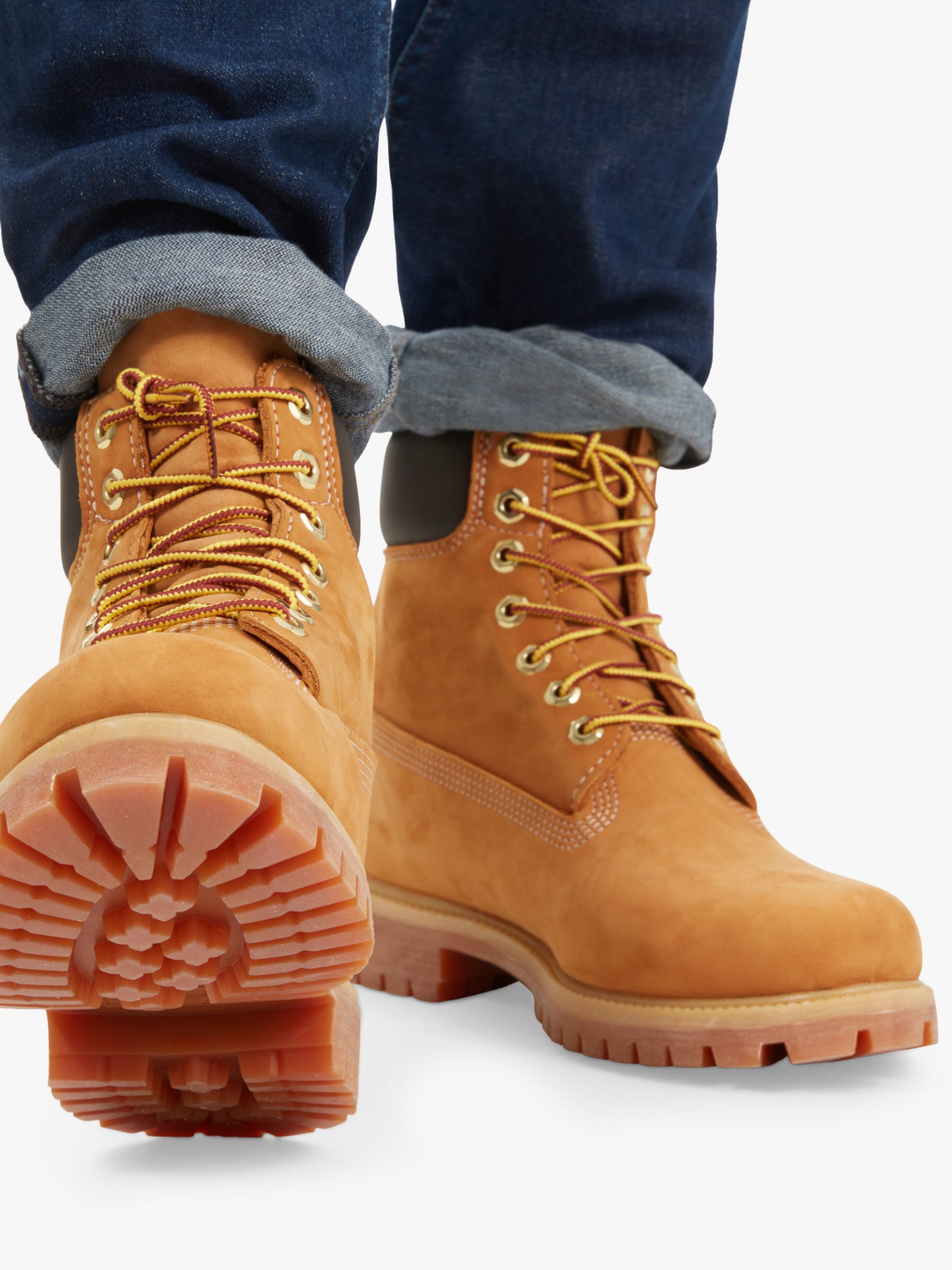 yellow leather timberland boots